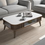 Hanah Home Eylül Mesa de Centro Blanca